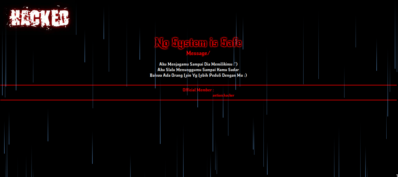 NO SYSTEM IS SAFE